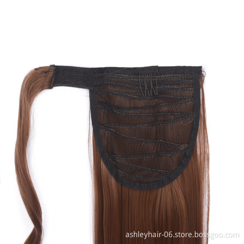 Julianna 26" wrap ponytail synthetic fiber pony tail afro brazilian yaki ponytails for black women synthetic hair ponytail